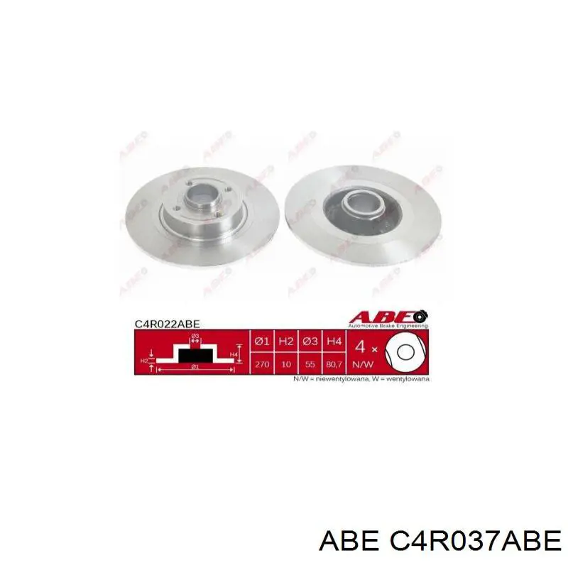 C4R037ABE ABE Дисковый тормоз