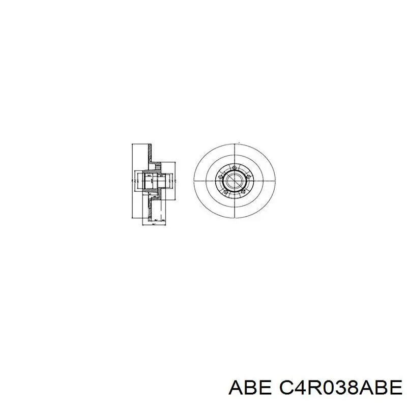 Купить C4R038ABE ABE Диск тормозной задний