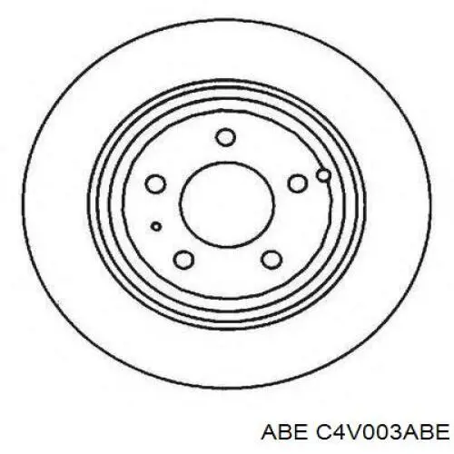 Задний тормозной диск ABE C4V003ABE цена, от 25.48 USD