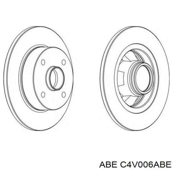 C4V006ABE ABE диск тормозной задний