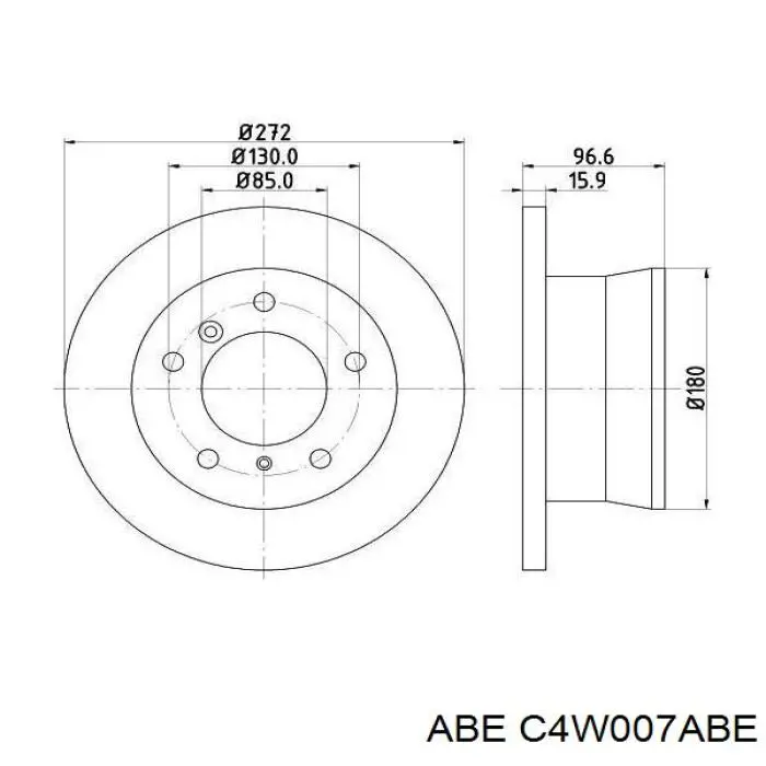 C4W007ABE ABE Дисковый тормоз