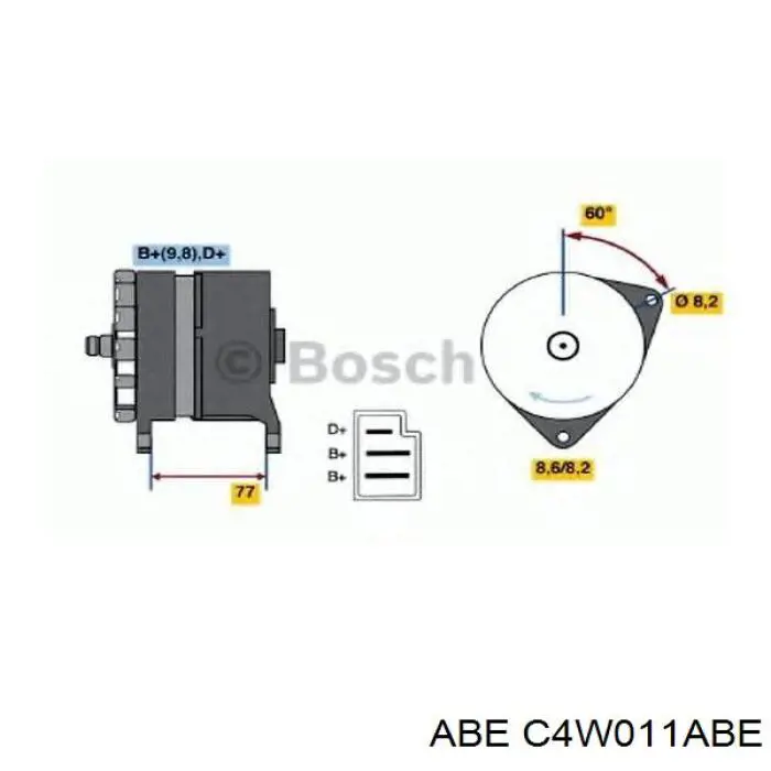 Задний тормозной диск ABE C4W011ABE цена, от 22.52 USD