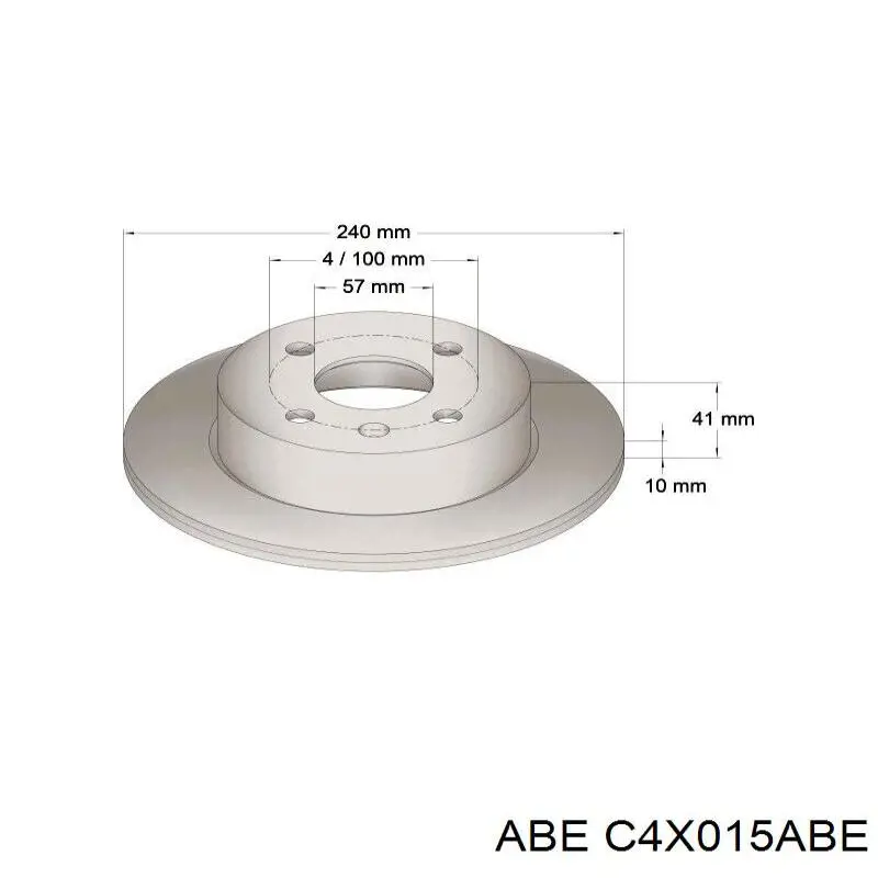 Тормозные диски C4X015ABE ABE