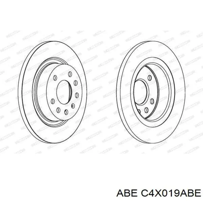 Тормозные диски C4X019ABE ABE