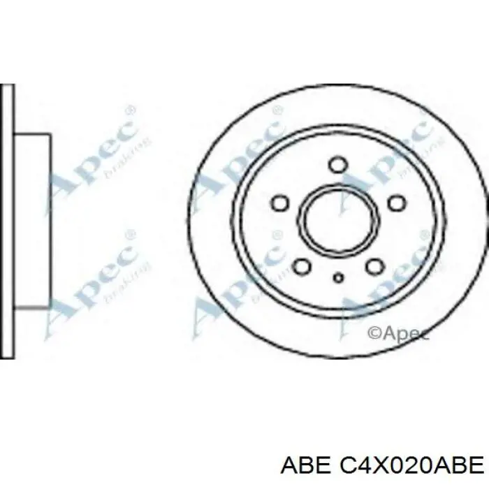 Диск гальмівний задній C4X020ABE ABE