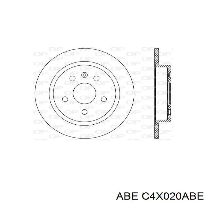 Купить C4X020ABE ABE Диск тормозной задний