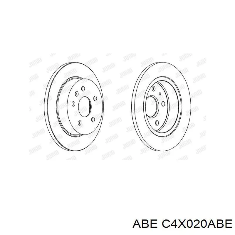 Диск гальмівний задній C4X020ABE ABE