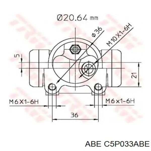 Рабочий цилиндр ABE C5P033ABE