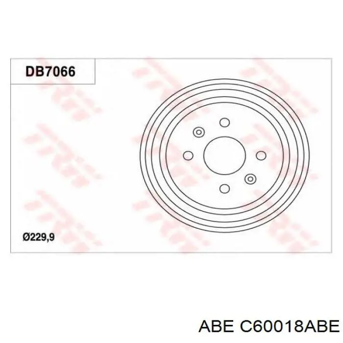 C60018ABE ABE Тормозной барабан