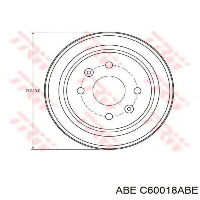 Купить C60018ABE ABE Тормозной барабан