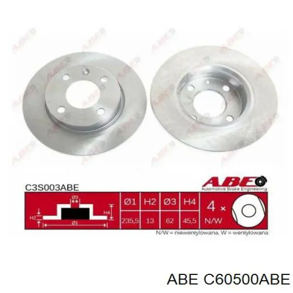 C60500ABE ABE Тормозной барабан
