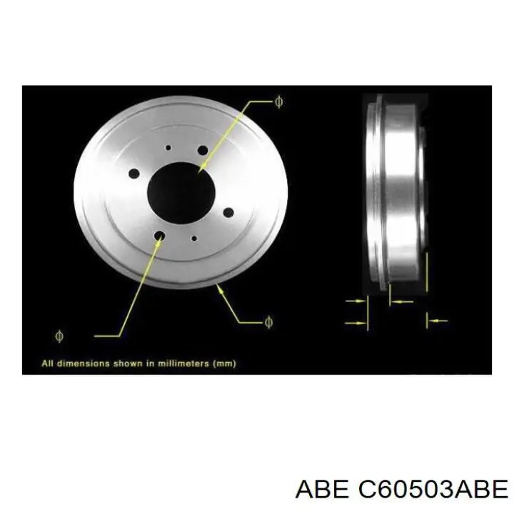 Тормозной барабан C60503ABE ABE