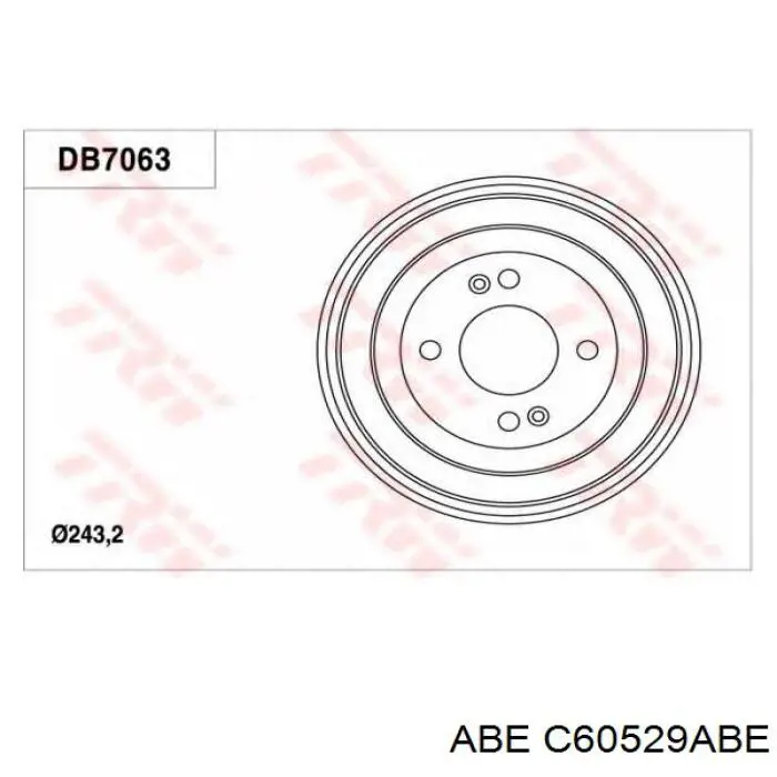Купить C60529ABE ABE Тормозной барабан
