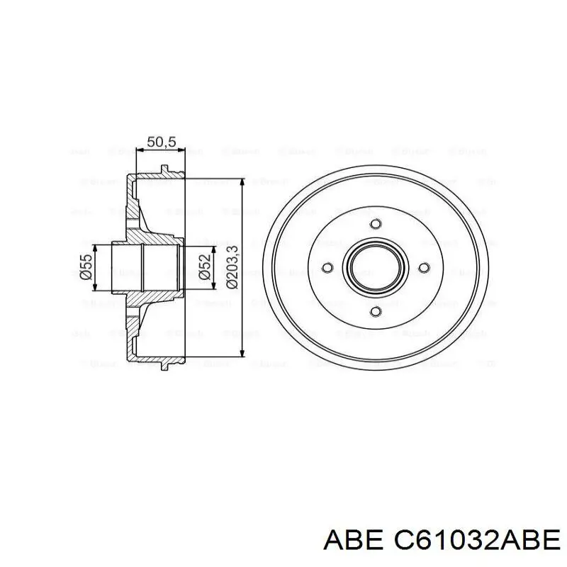 Задний барабан ABE C61032ABE