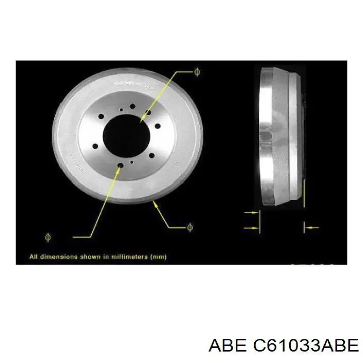Тормозной барабан C61033ABE ABE