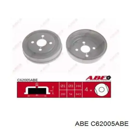 C62005ABE ABE Тормозной барабан