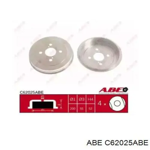 Задний барабан ABE C62025ABE
