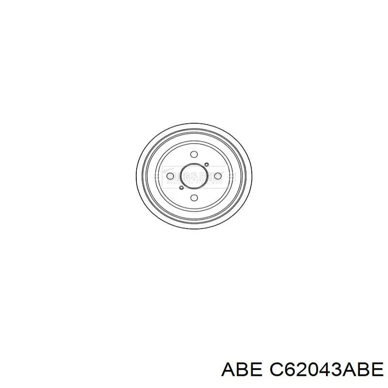 Тормозной барабан C62043ABE ABE