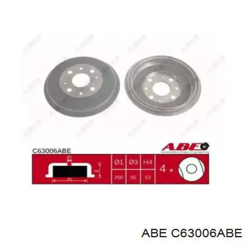Задний барабан ABE C63006ABE