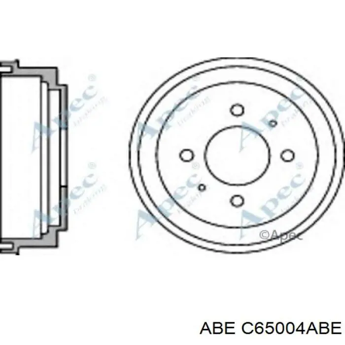 Задний барабан ABE C65004ABE