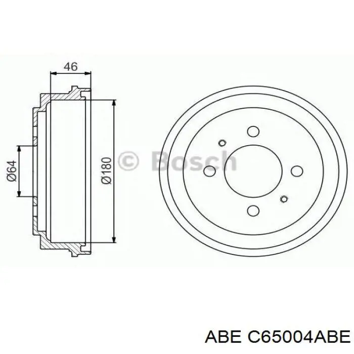 C65004ABE ABE Тормозной барабан