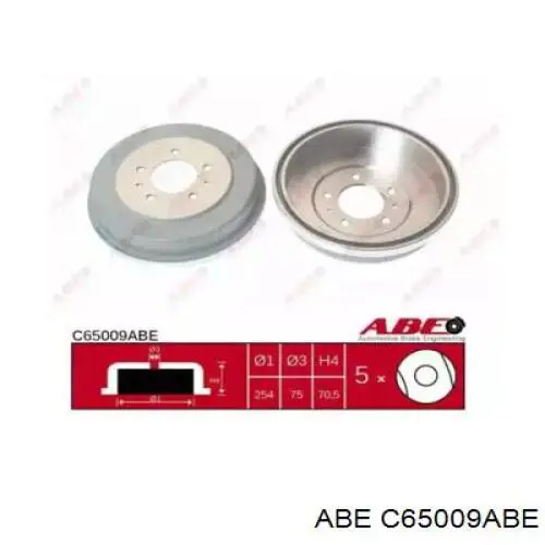 Тормозной барабан C65009ABE ABE