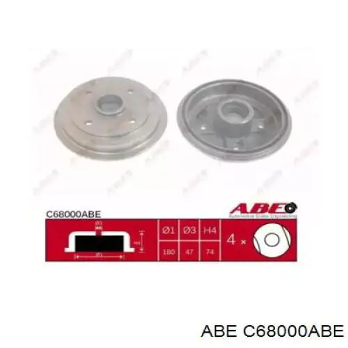 Тормозной барабан C68000ABE ABE