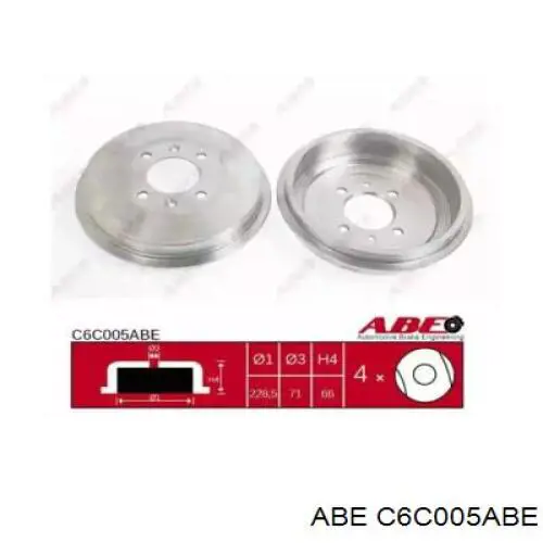 Купить C6C005ABE ABE Тормозной барабан