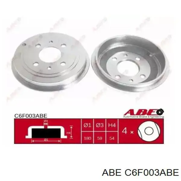 Купить C6F003ABE ABE Тормозной барабан