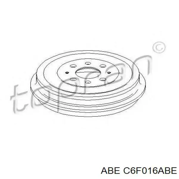 C6F016ABE ABE Тормозной барабан