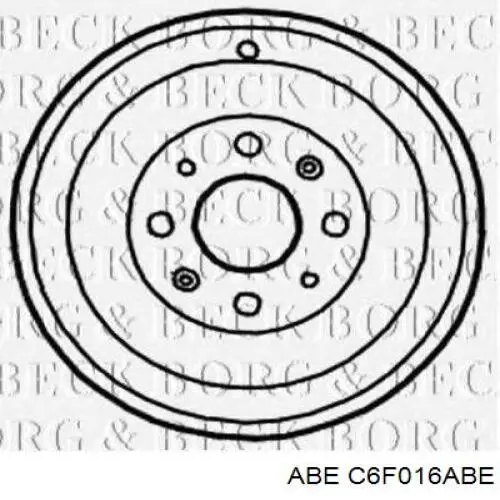 Купить C6F016ABE ABE Тормозной барабан