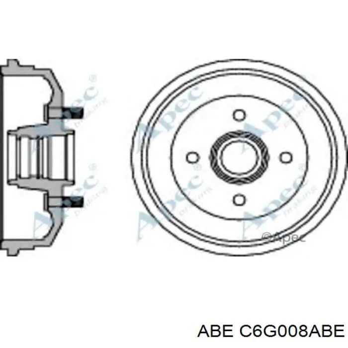 Тормозной барабан C6G008ABE ABE