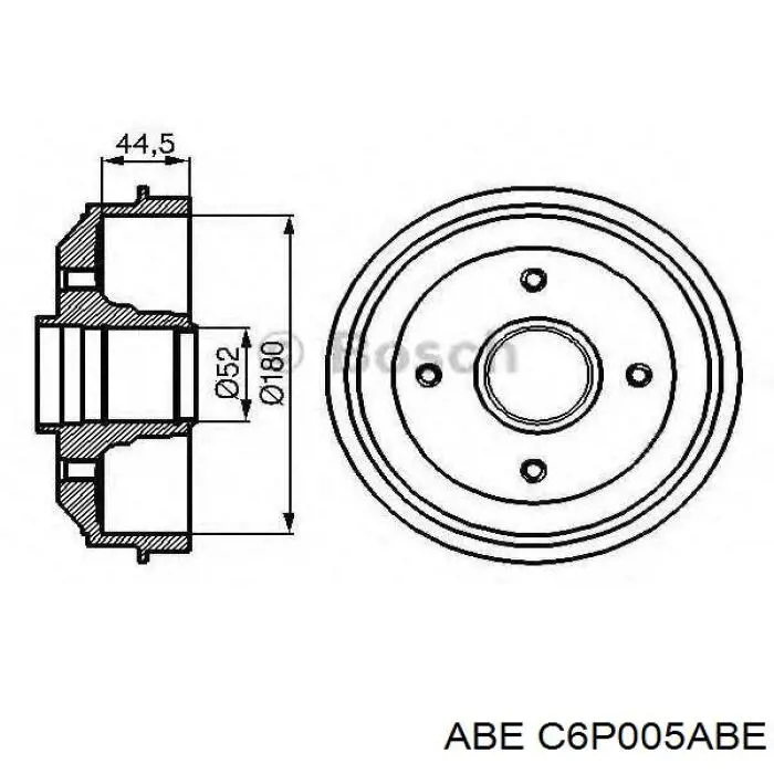 Тормозной барабан C6P005ABE ABE