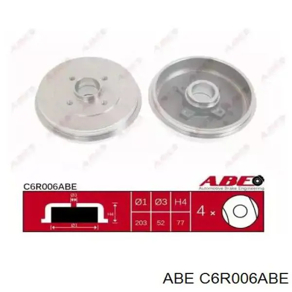 Задний барабан ABE C6R006ABE