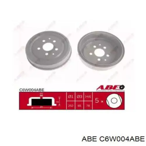 C6W004ABE ABE Тормозной барабан