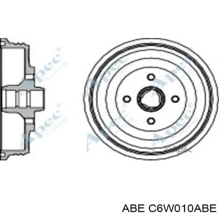 Тормозной барабан C6W010ABE ABE
