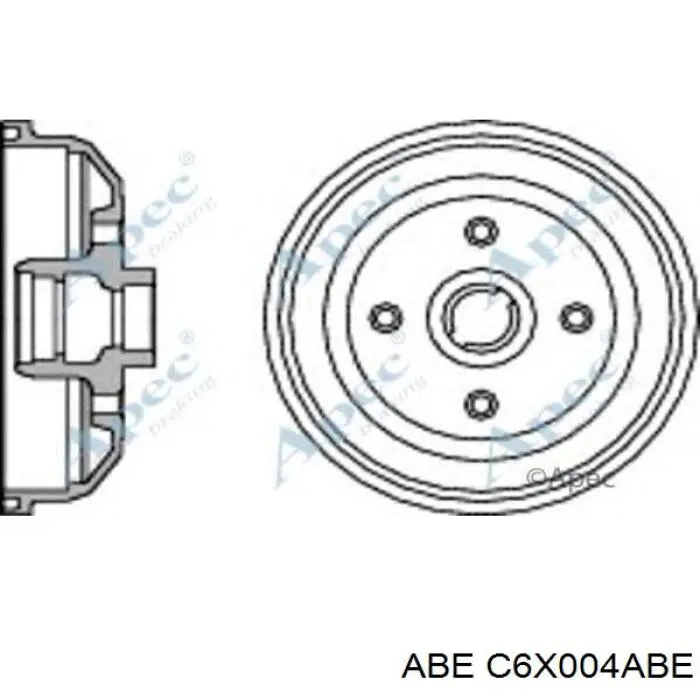 Задний барабан ABE C6X004ABE