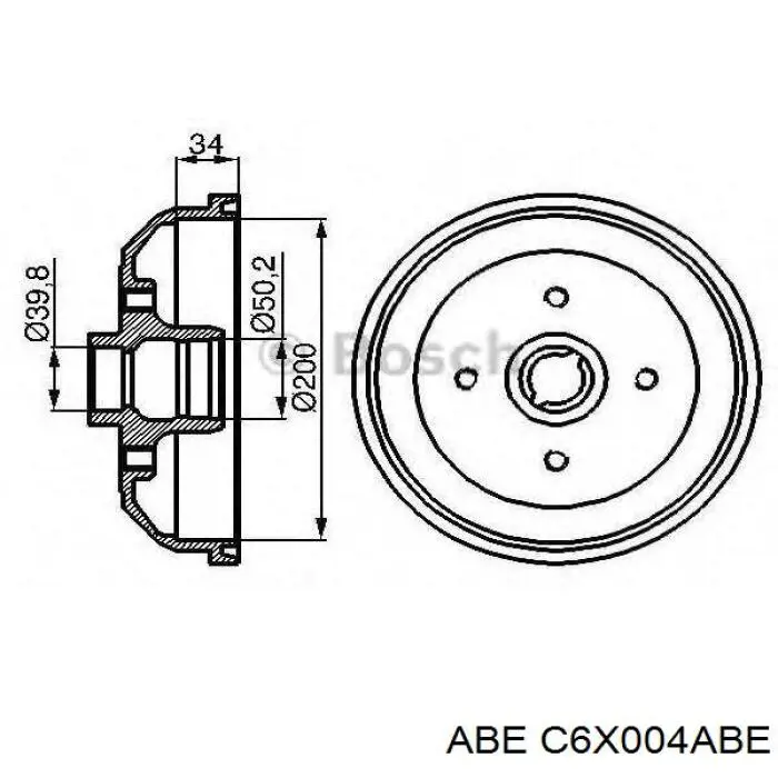 Купить C6X004ABE ABE Тормозной барабан