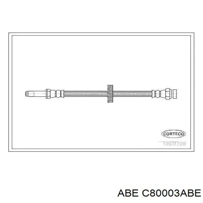 C80003ABE ABE Гибкая тормозная трубка передняя