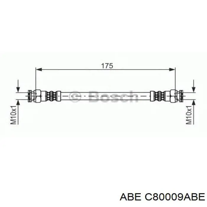 Задний тормозной шланг 4806A2 Peugeot/Citroen