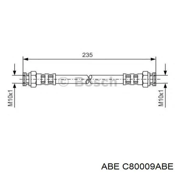 Купить 4806A2 Peugeot/Citroen Задний тормозной шланг
