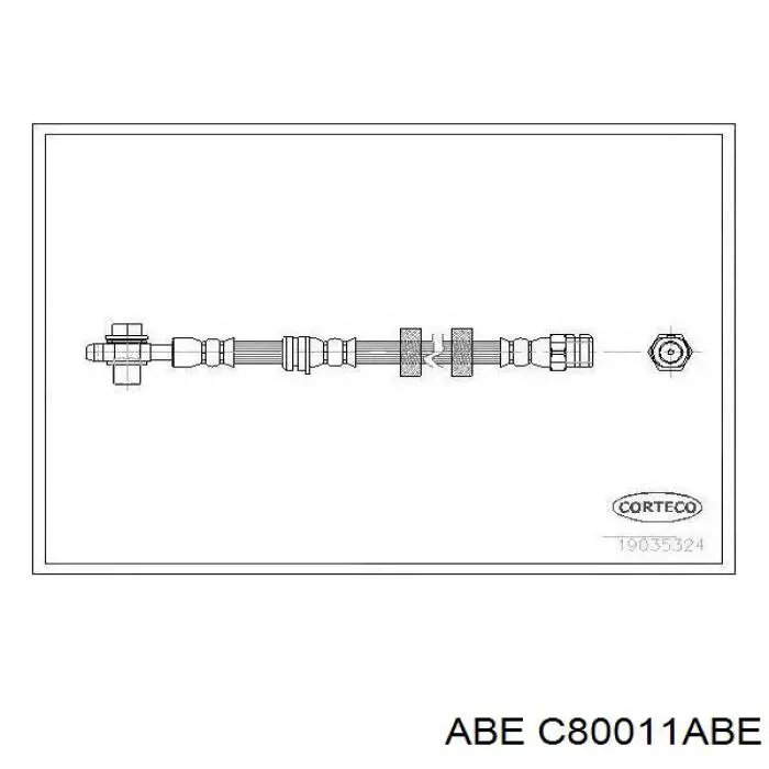 Шланг тормозной передний ABE C80011ABE
