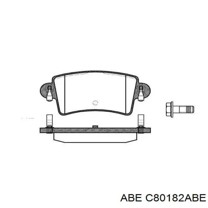 Задний тормозной шланг C80182ABE ABE