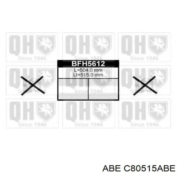 Купить C80515ABE ABE Шланг тормозной передний левый