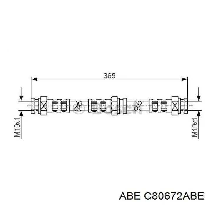 SL4249 ABS Гибкая тормозная трубка задняя
