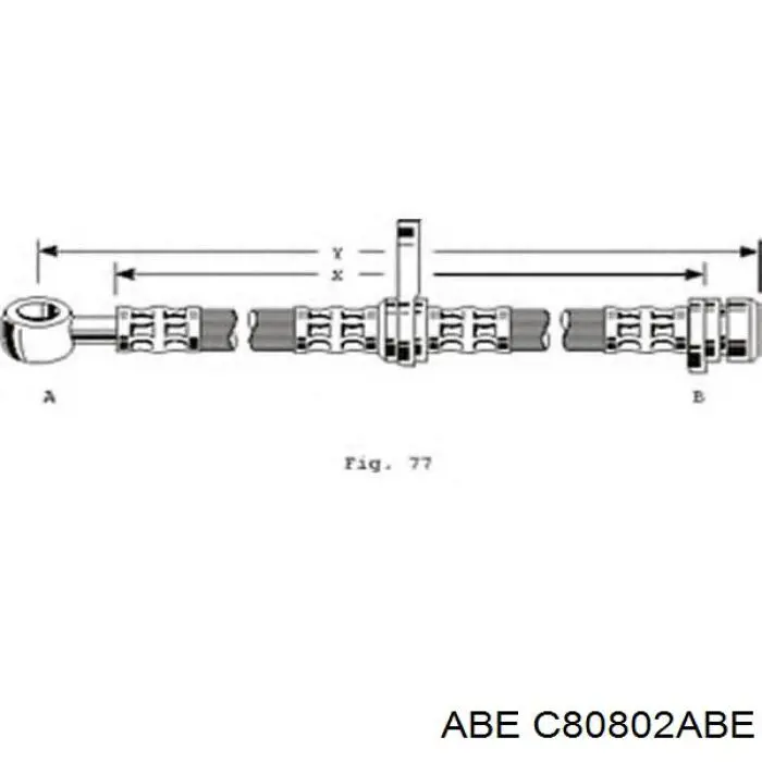 Тормозной шланг ABE C80802ABE цена, от 14.14 USD