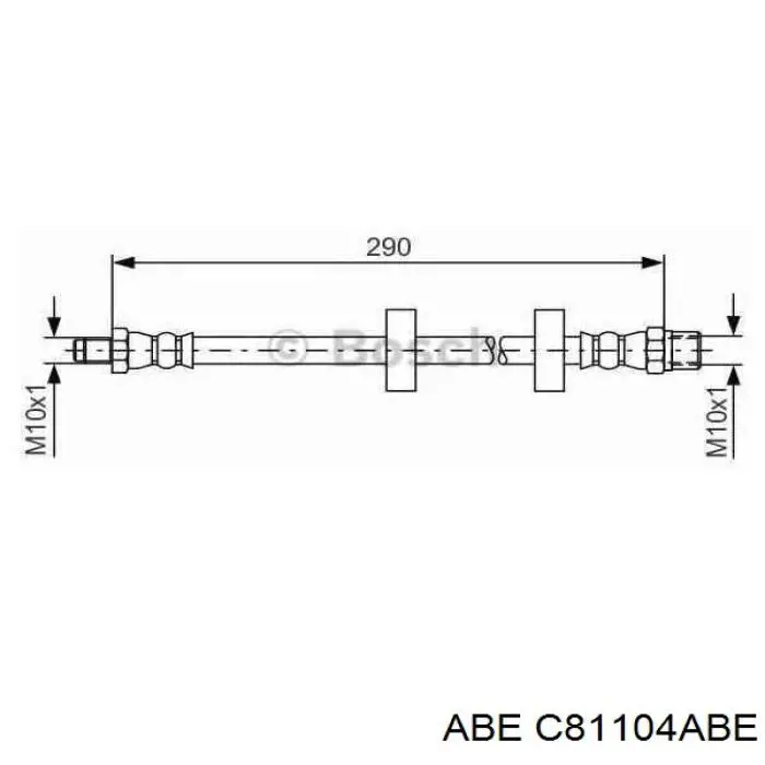 Шланг гальмівний передній C81104ABE ABE