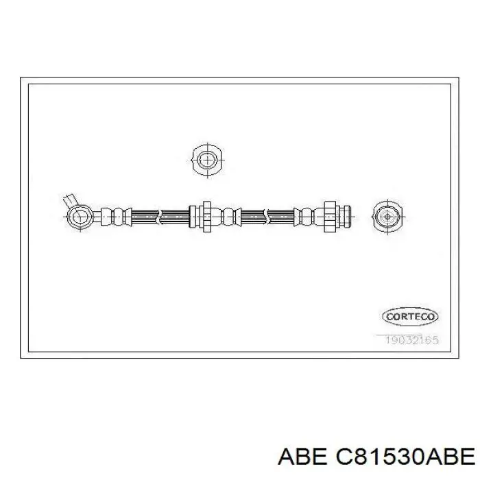 Шланг тормозной передний ABE C81530ABE цена, от 10.32 USD
