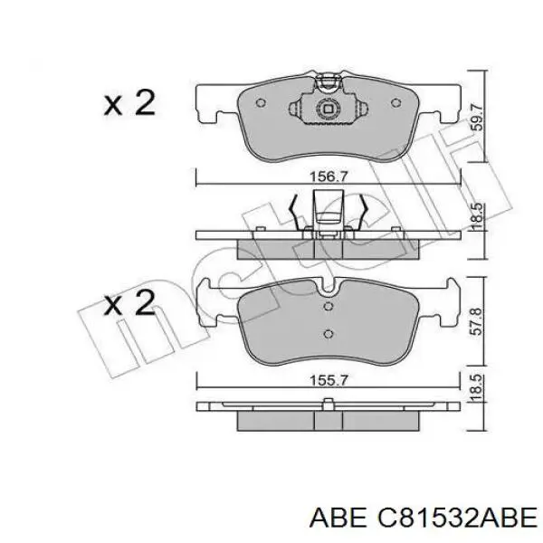 Тормозной шланг ABE C81532ABE цена, от 15.24 USD