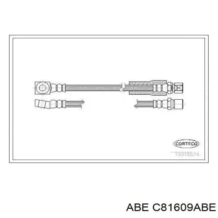 C81609ABE ABE Гибкая тормозная трубка передняя